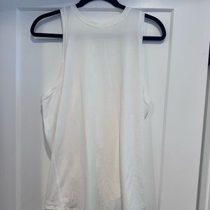 Lululemon sleeveless tank ties in back white size 10